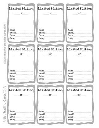 artist trading card template artist trading cards or atc artist trading card template artist trading cards or atc