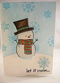 let it snow photo card