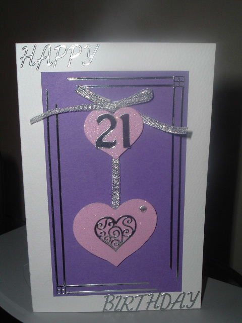 A Happy 21st Birthday Card - great card for 