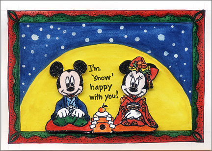 Christmas Card on Disney Christmas Card Large