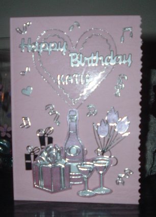 Jeanette made this for a friend's daughter. happy birthday card
