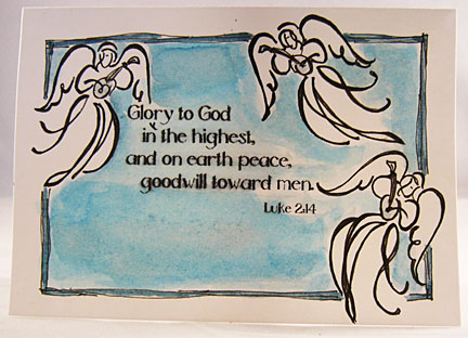 Angel Christmas Cards - Christmas Card Ideas - Free Instructions