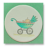 baby pram card