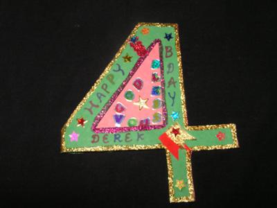 Happy 4th Birthday Card