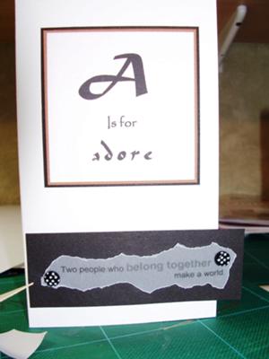 ADORE - A Wedding Card