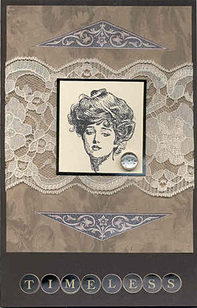 gibson girl card/Timeless