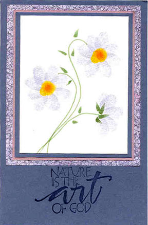 finger printing technique/Finger Printed Art by Barbara Phelps