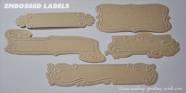 embossed labels