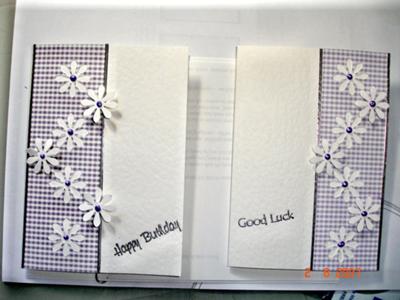Gingham Daisy card