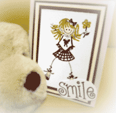 Smile Handmade Card by Debbie M smile handmade card