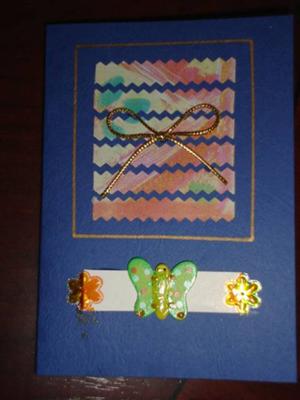 Handmade Butterfly Mosaic Card