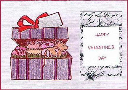 cupcakes in a Box Valentines Day gift card cupcakes in a Box Valentines Day gift card
