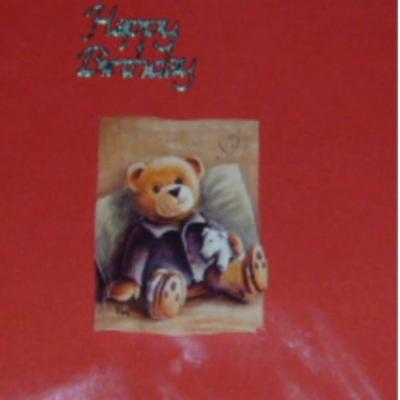 Teddy Bear Happy Birthday Card