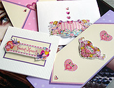 Happy Valentines Cards using beautiful stickers more sticker cards