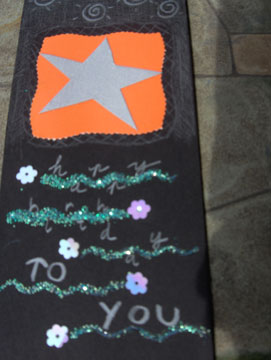 homemade star birthday card