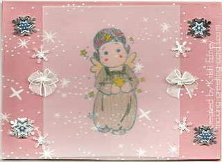 Angel Christmas Card by Kristi Edney
