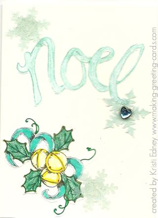 Noel Christmas Card by Kristi Edney