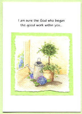 Handmade Water Color Card handmade watercoloured card