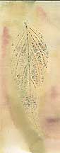 embossed leaf on card