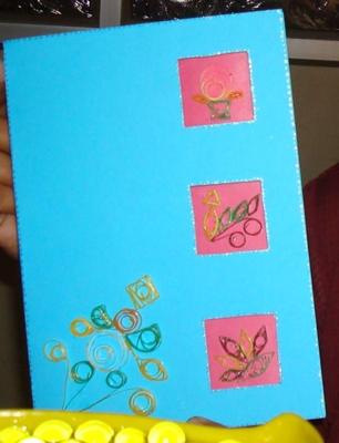 Paper Quilling Birthday Card
