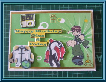 Birthday Card for Big Ben 10 Fan
