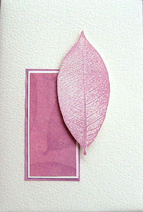 pink handmade card