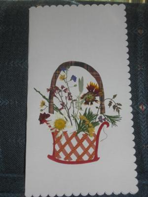 Pressed Flowers Card