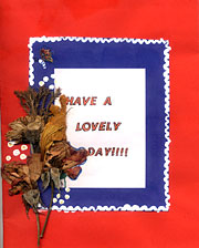 Pressed Flower - Have a Lovely Day! pressed flower card