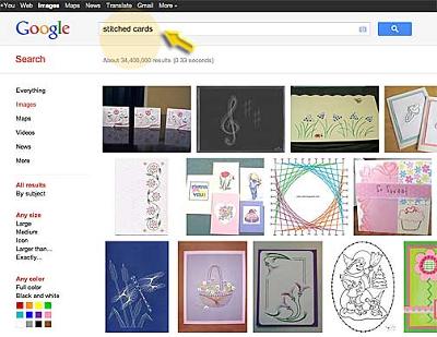 Google Search For Stitched Cards