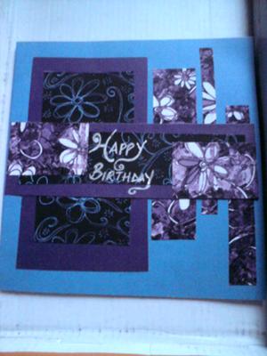Purple Birthday Card