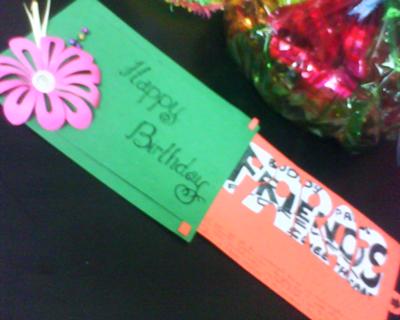 Slide It Over Birthday Card