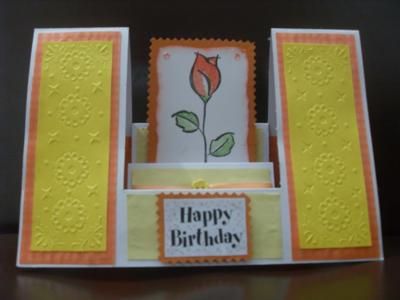 double side step card