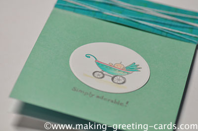 Teal Baby Card