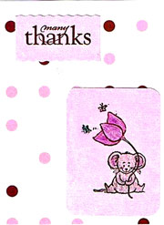 paper thank you card