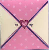 Heart Sticker Card heart sticker card