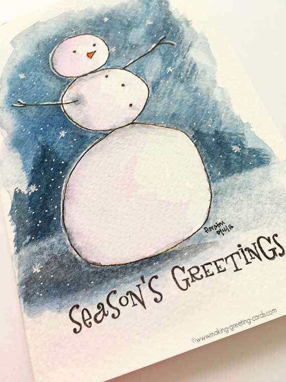 Watercolor Christmas Cards - Unique Christmas