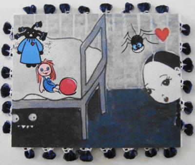 Artist Trading Card by Helen Wilshaw, a reader of this cardmaking website.