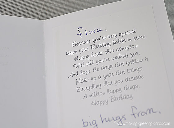Birthday Cards Verses for Handmade Happy Birthday Greeting Cards